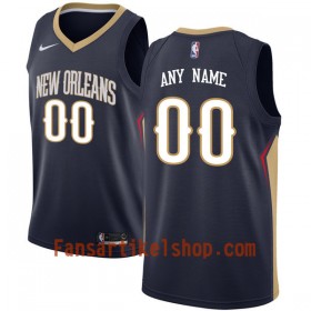 NBA New Orleans Pelicans Trikot Benutzerdefinierte Nike 2017-18 marineblau Swingman - Herren